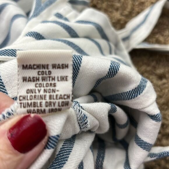 NWT Vintage Havana Pinstripe Jumpsuit with Open Back Size Small - Picture 10 of 13